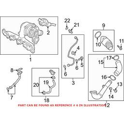 Audi Turbocharger Oil Line O-Ring N  0138133 - Genuine VW/Audi